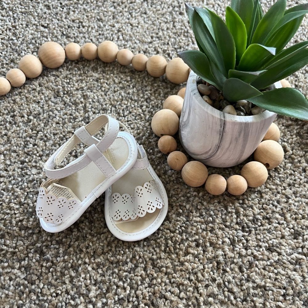 White Baby Sandals